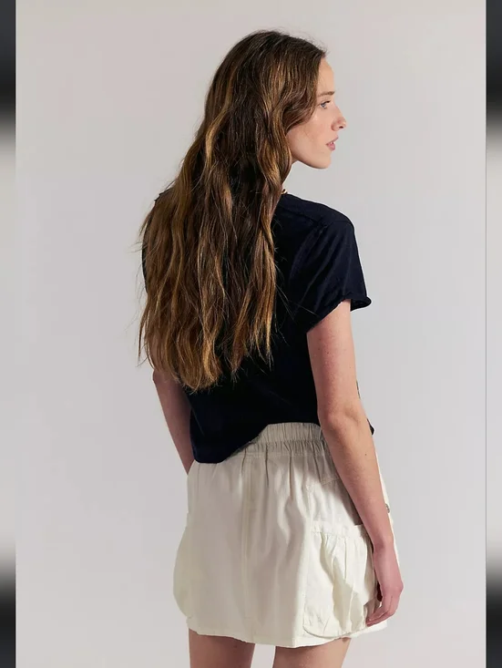 We The Free Play It Cool Mini Skirt Tofu - Picture 2 of 9